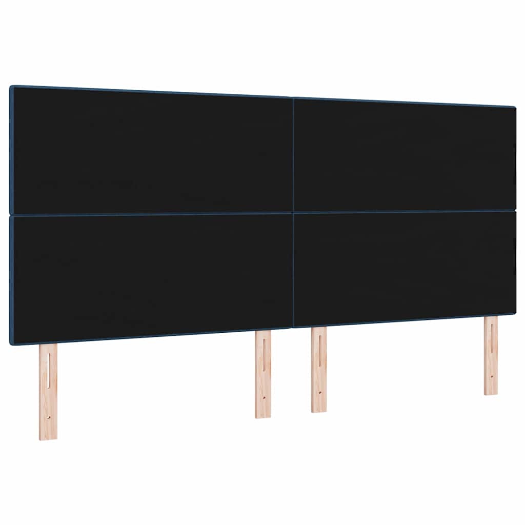 Tête de lit LED avec des lumières à LED Bleu 200 cm Polyester - XIOS