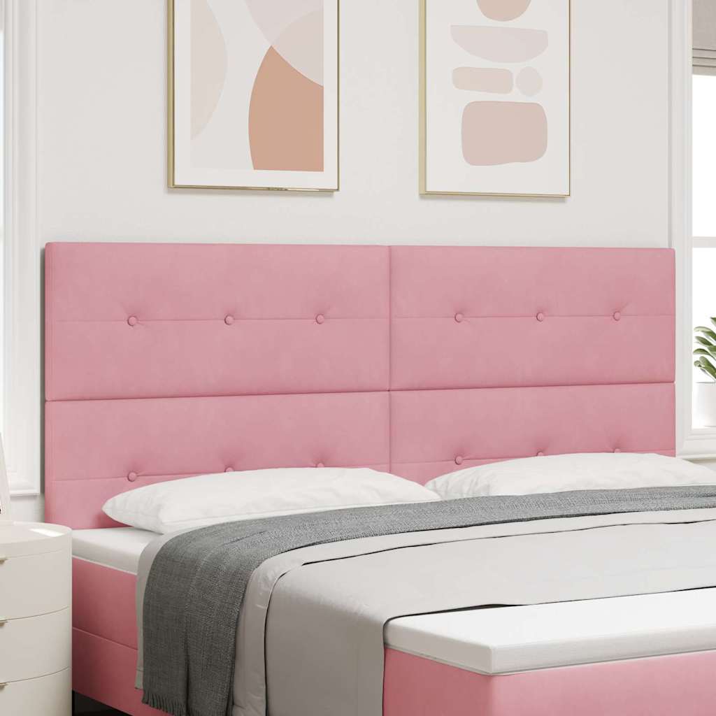 Tête de lit LED avec des lumières à LED Rose 200 cm Polyester - XIOS