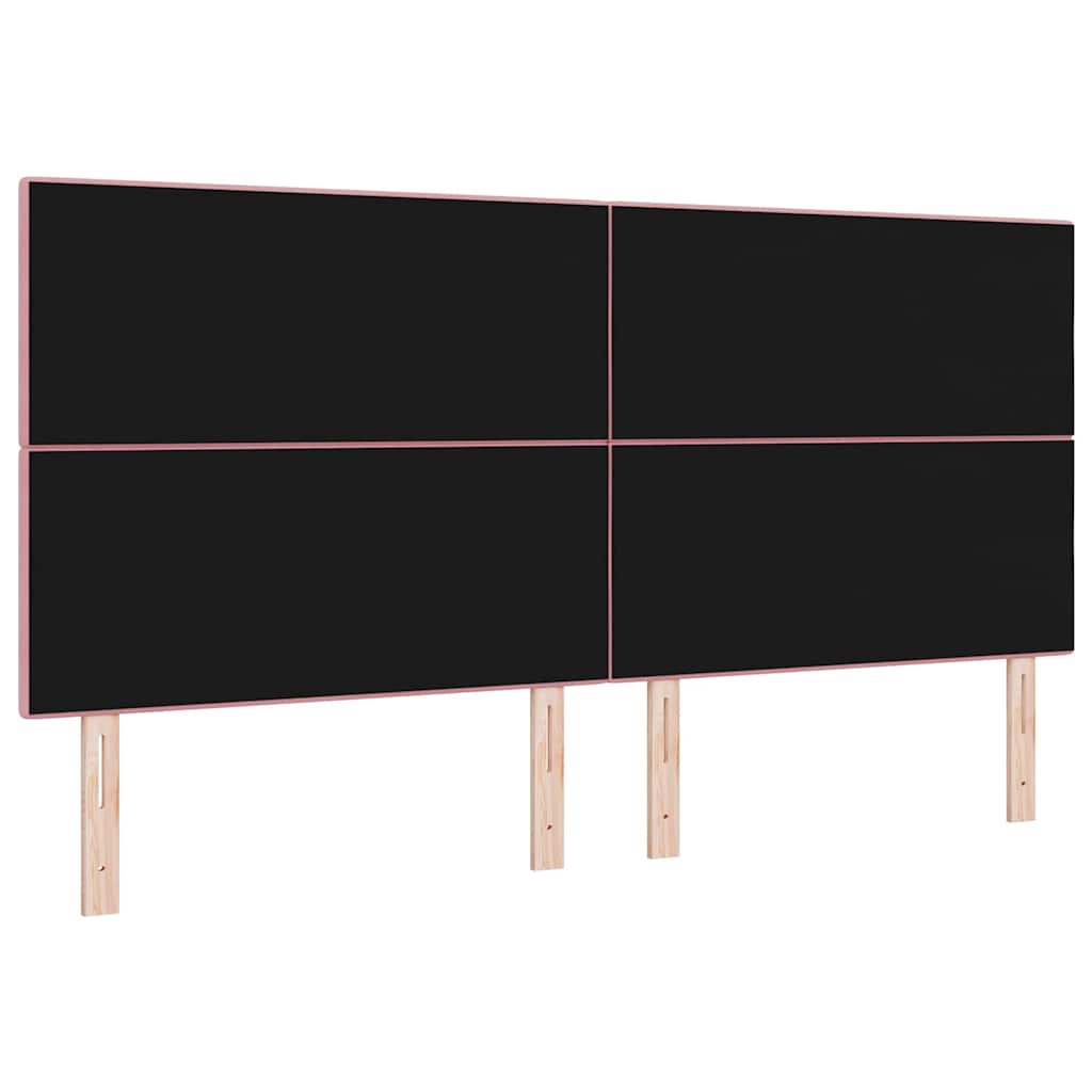 Tête de lit LED avec des lumières à LED Rose 200 cm Polyester - XIOS