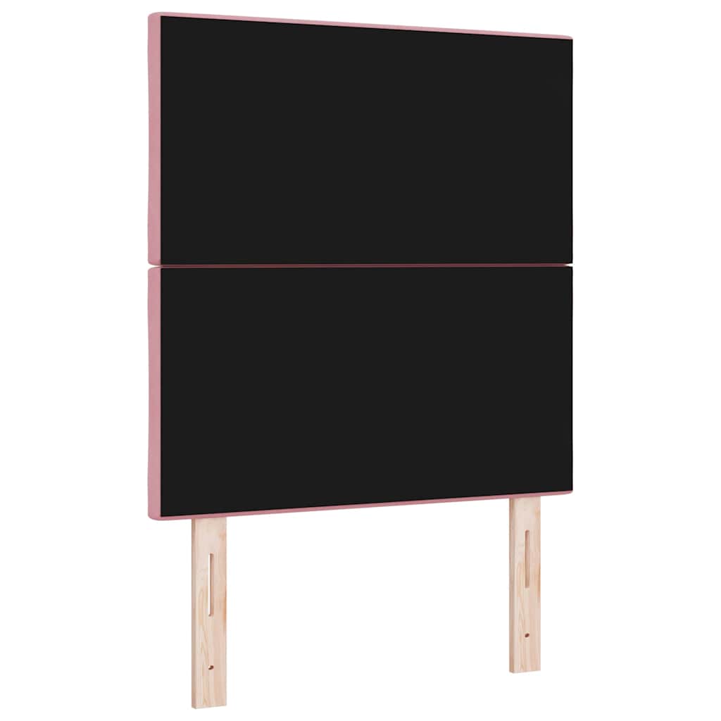 Tête de lit LED Rose 80 cm Cuir synthétique - XIOS