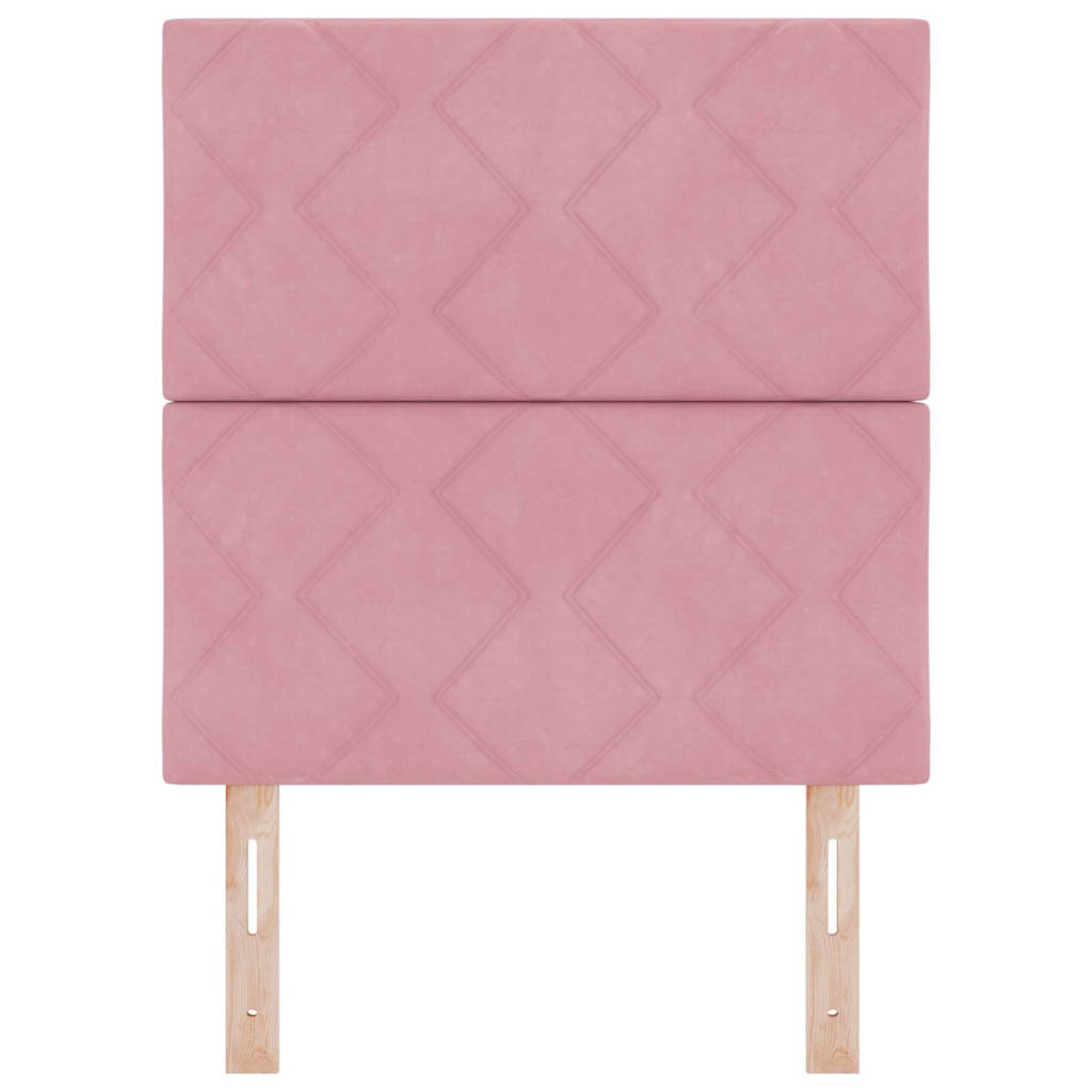 Tête de lit LED Rose 80 cm Cuir synthétique - XIOS