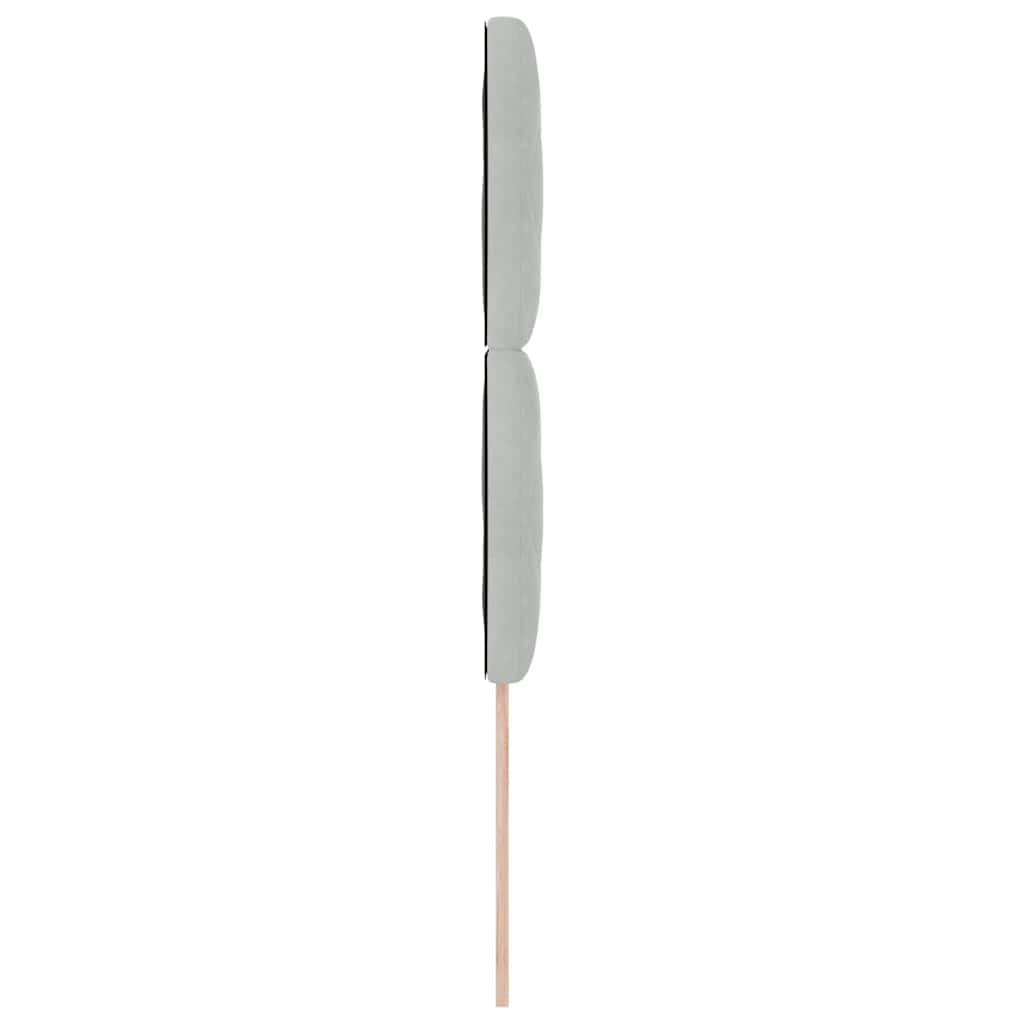 Tête de lit LED Gris clair 90 cm Velours - XIOS