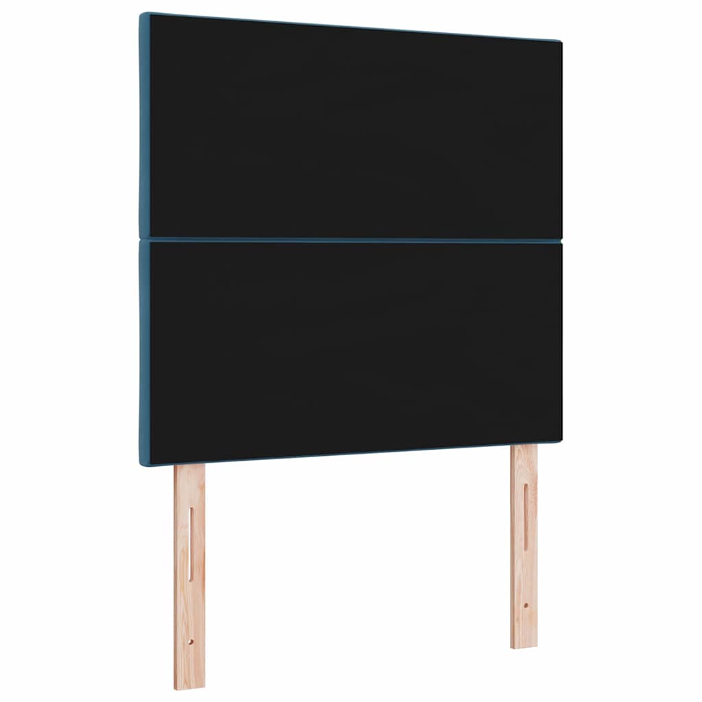 Tête de Lit LED Géométrique Bleu foncé 90 cm Velours - XIOS