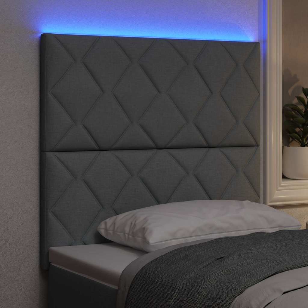 Tête de lit Gris clair 100 cm tissu - XIOS