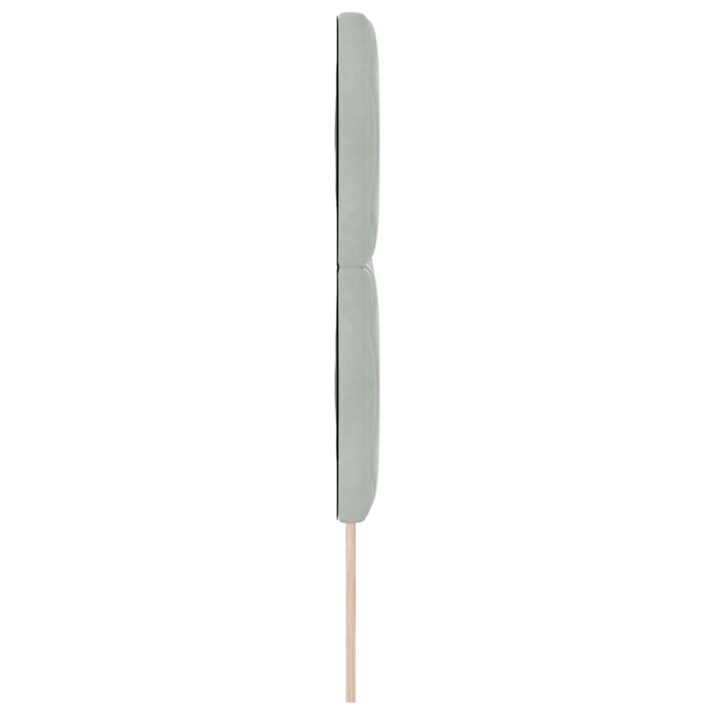 Tête de Lit LED Géométrique Gris clair 144 cm Velours - XIOS