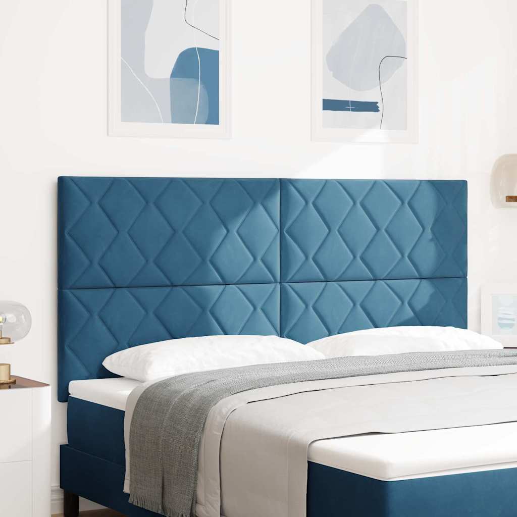 Tête de lit LED Bleu foncé 180 cm Cuir synthétique - XIOS