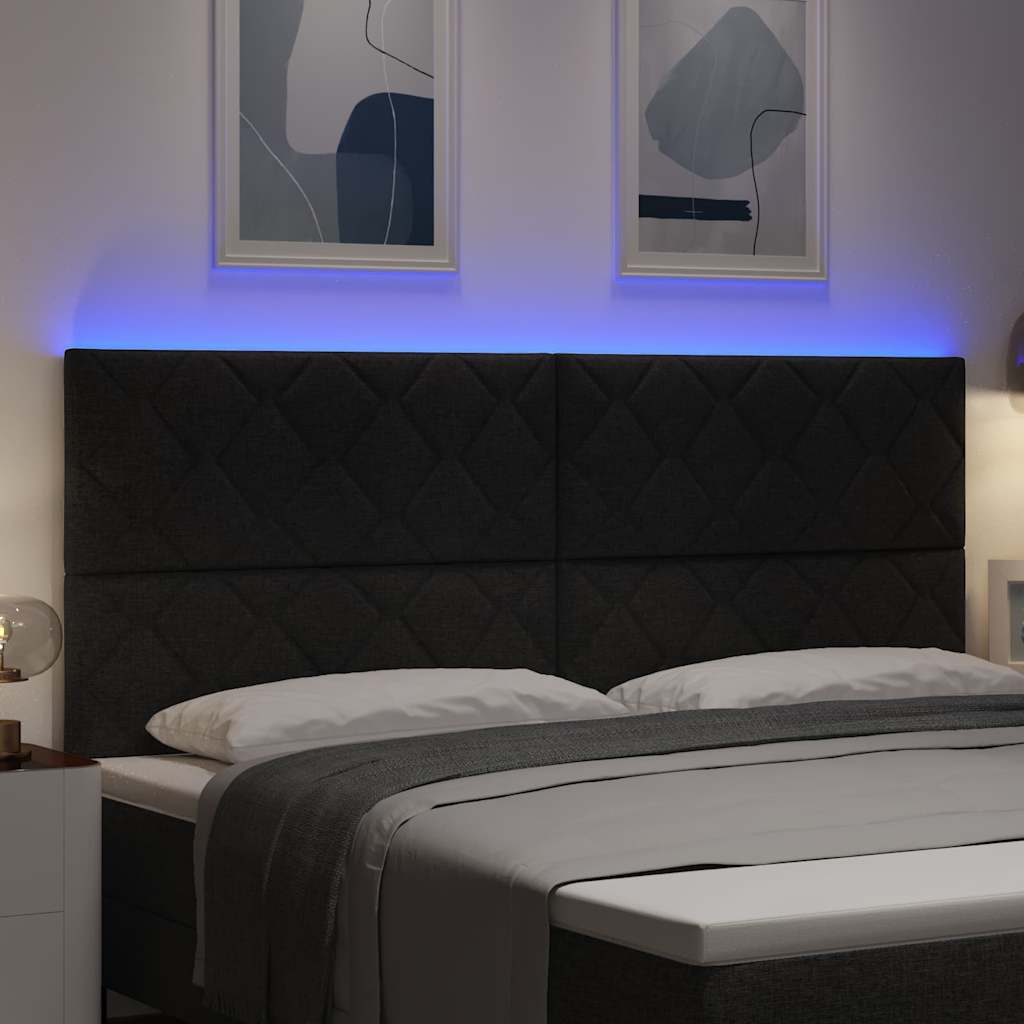 Tête de lit Noir 200 cm tissu - XIOS
