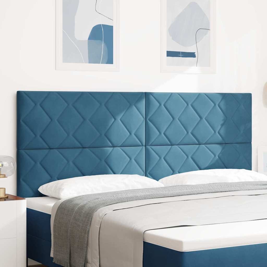 Tête de lit LED Bleu foncé 200 cm Cuir synthétique - XIOS