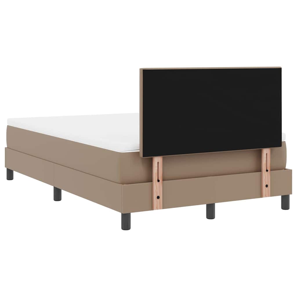 Cadre de lit avec matelas Cappuccino 120 x 200 cm Faux cuir - XIOS