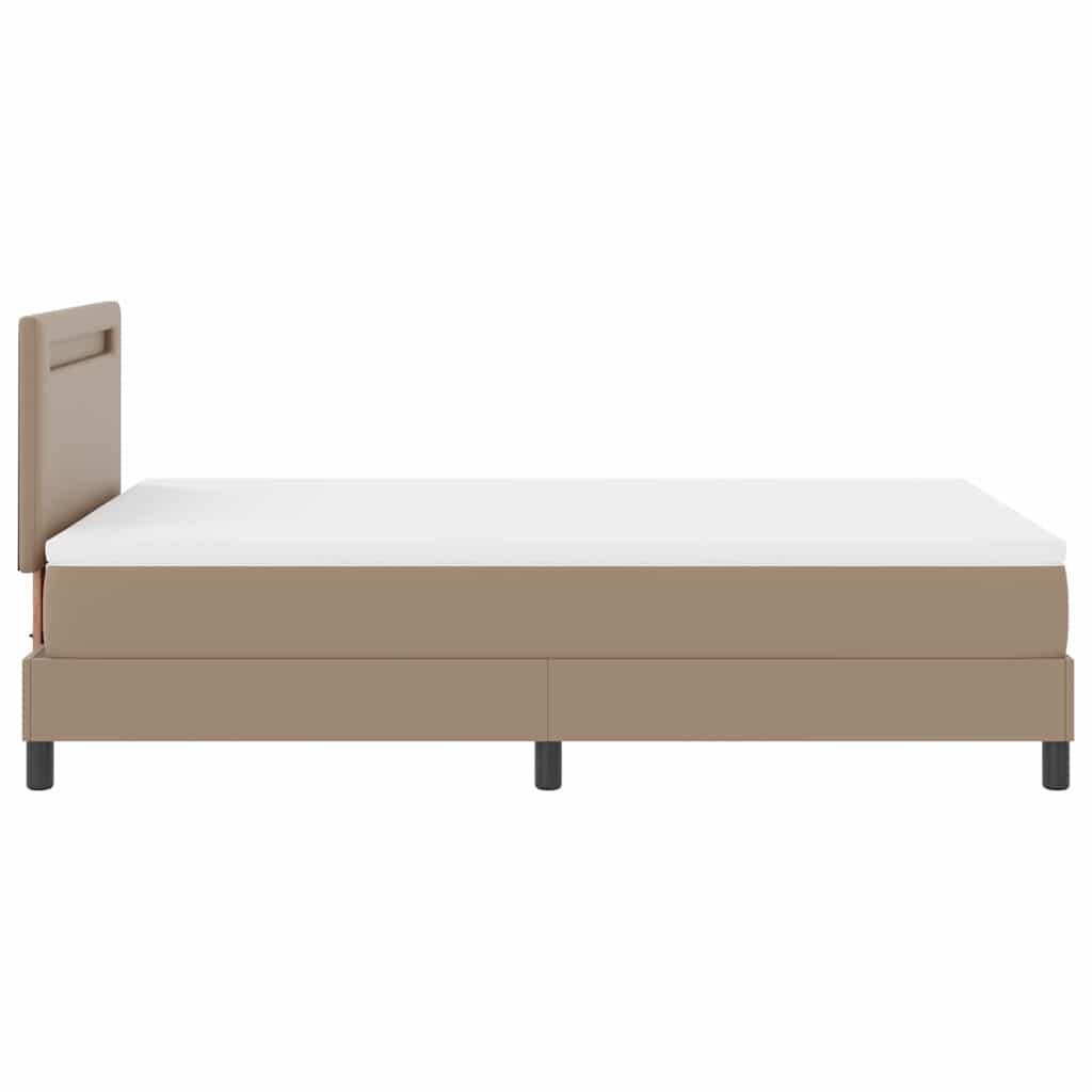 Cadre de lit avec matelas Cappuccino 120 x 200 cm Faux cuir - XIOS