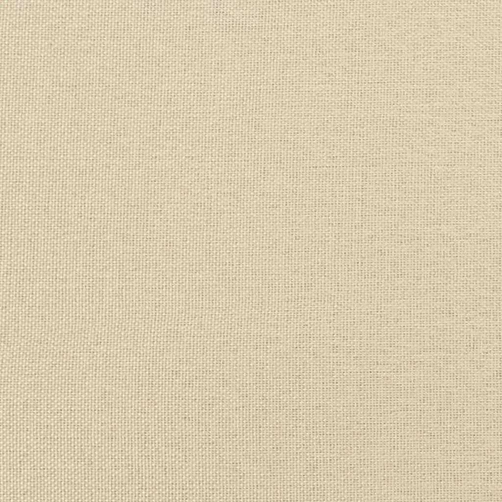 Lit à ressorts avec tête de lit Crème 90 x 190 cm tissu - XIOS