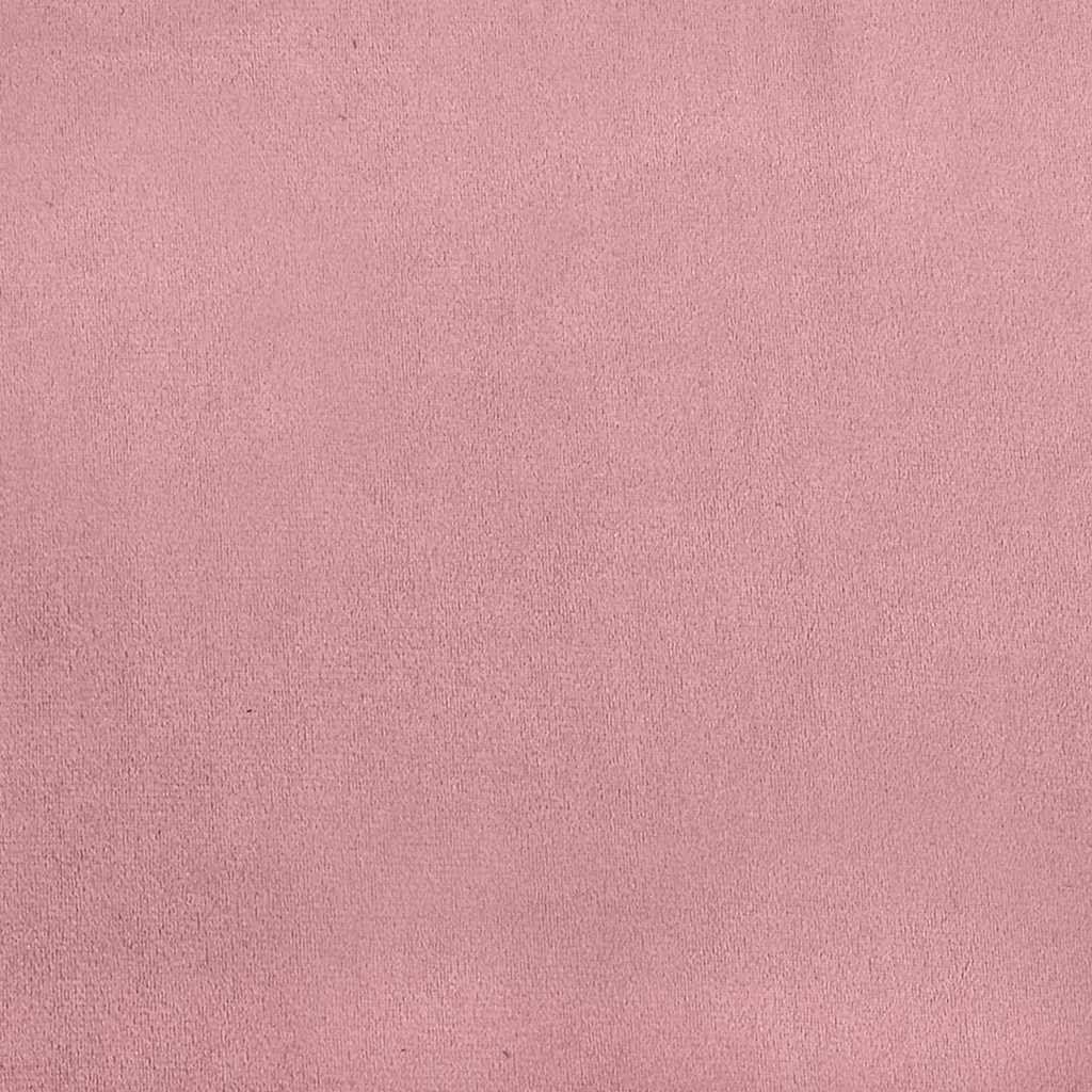 Lit à ressorts avec tête de lit Rose 90 x 200 cm Velours - XIOS