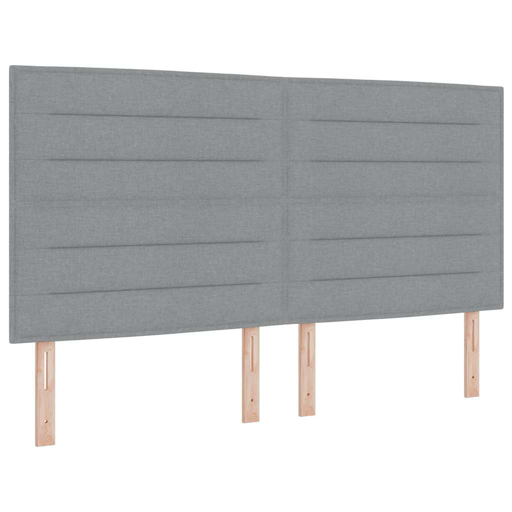 Lit à ressorts avec matelas gris foncé 90x190 cm Gris clair - XIOS