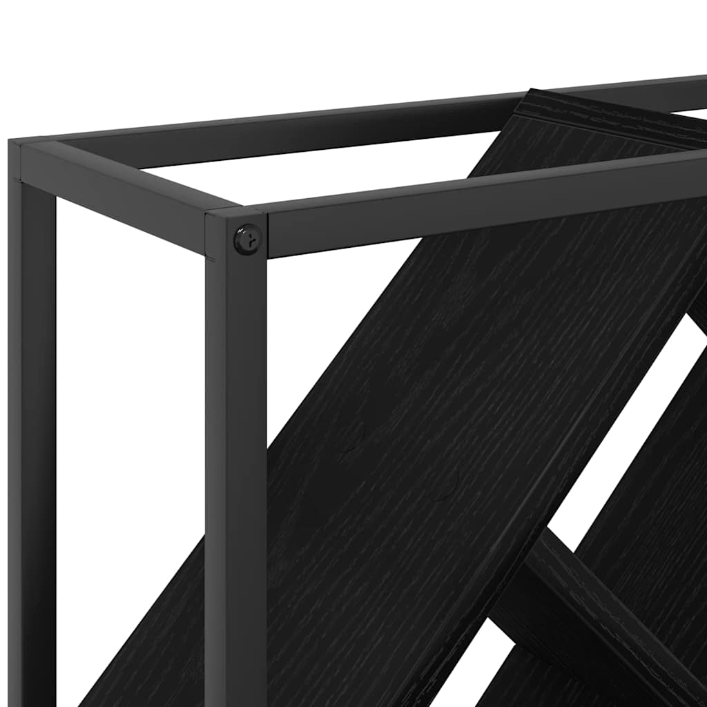 Étagère à vin Chêne noir 51 x 18 x 52,5 cm Bois d'ingénierie - XIOS