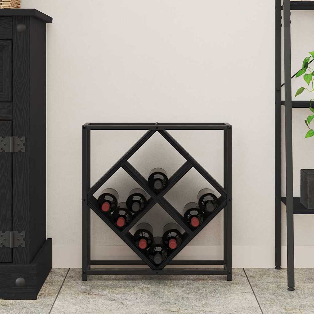 Étagère à vin Chêne noir 51 x 18 x 52,5 cm Bois d'ingénierie - XIOS