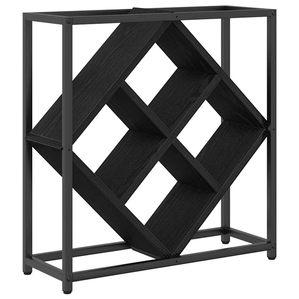 Étagère à vin Chêne noir 51 x 18 x 52,5 cm Bois d'ingénierie - XIOS