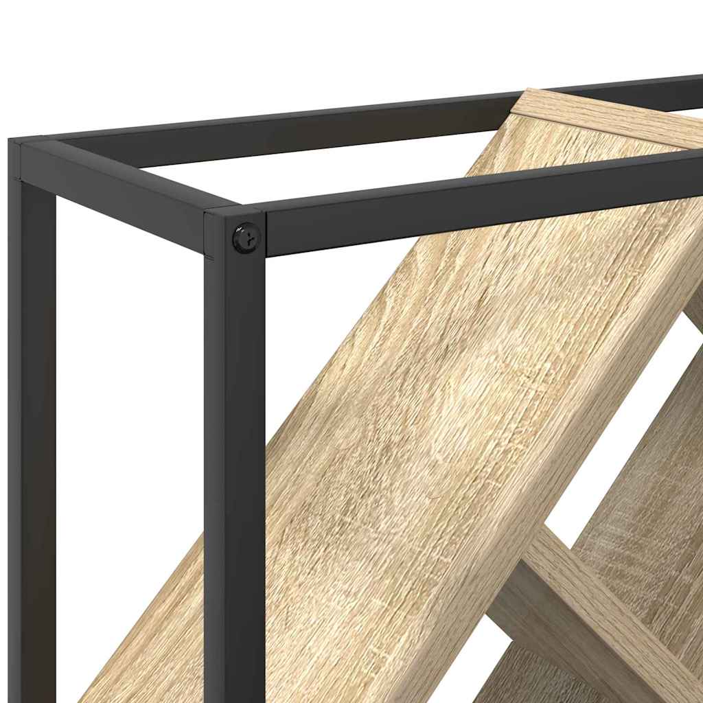 Étagère à vin Chêne sonoma 51 x 18 x 52,5 cm Bois d'ingénierie - XIOS