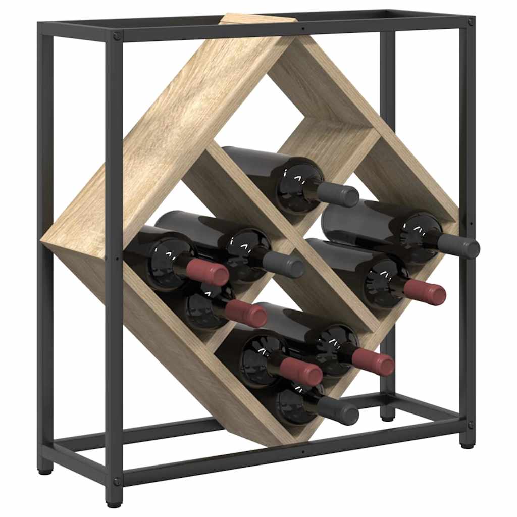 Étagère à vin Chêne sonoma 51 x 18 x 52,5 cm Bois d'ingénierie - XIOS