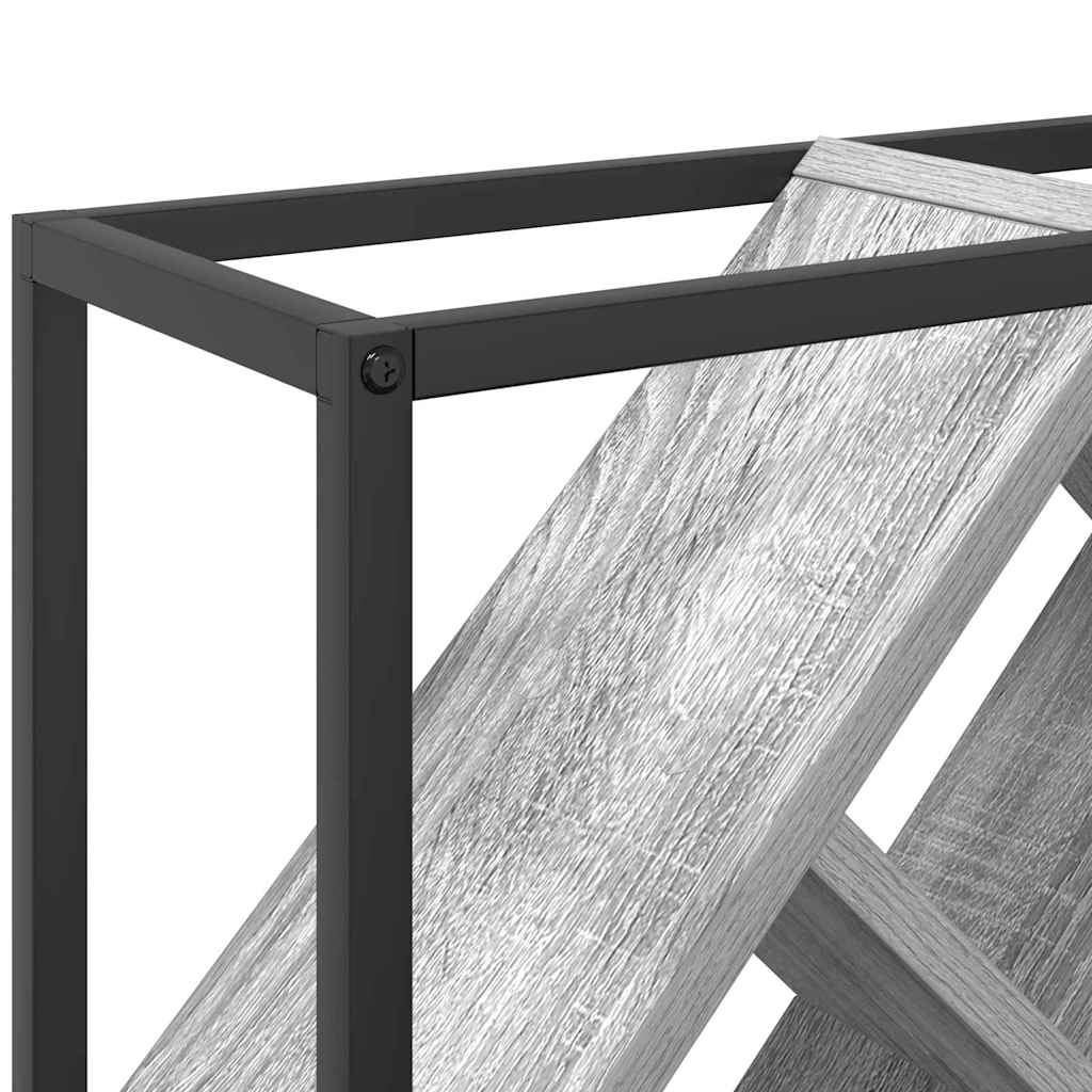 Étagère à vin Gris 51 x 18 x 52,5 cm Bois d'ingénierie - XIOS