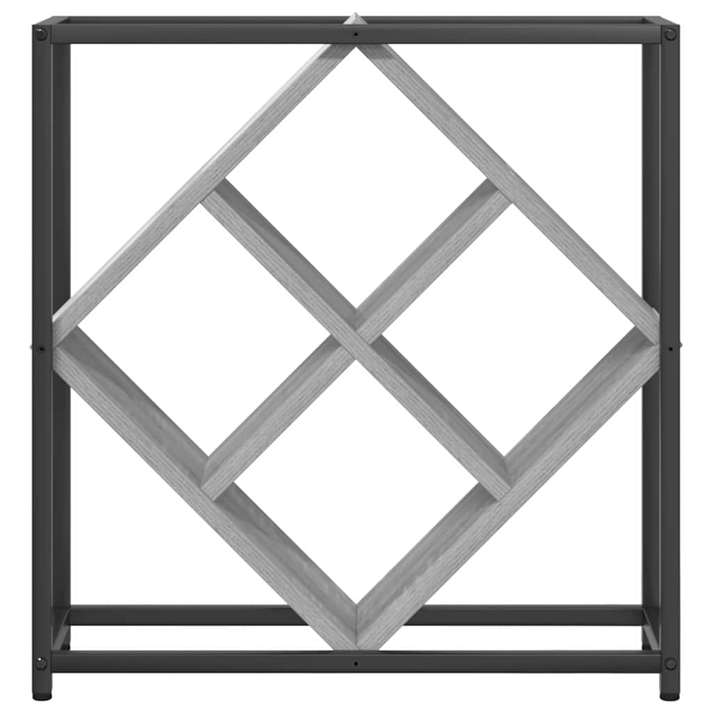 Étagère à vin Gris 51 x 18 x 52,5 cm Bois d'ingénierie - XIOS