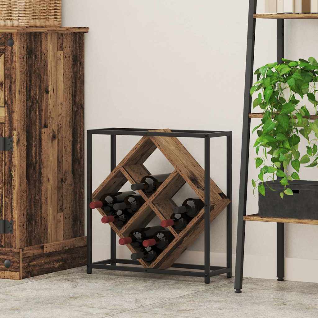 Étagère à vin Bois ancien 51 x 18 x 52,5 cm Bois d'ingénierie - XIOS