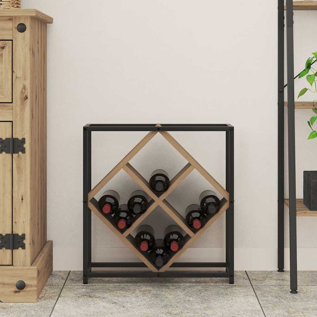 Étagère à vin chêne artisanal 51 x 18 x 52,5 cm - XIOS