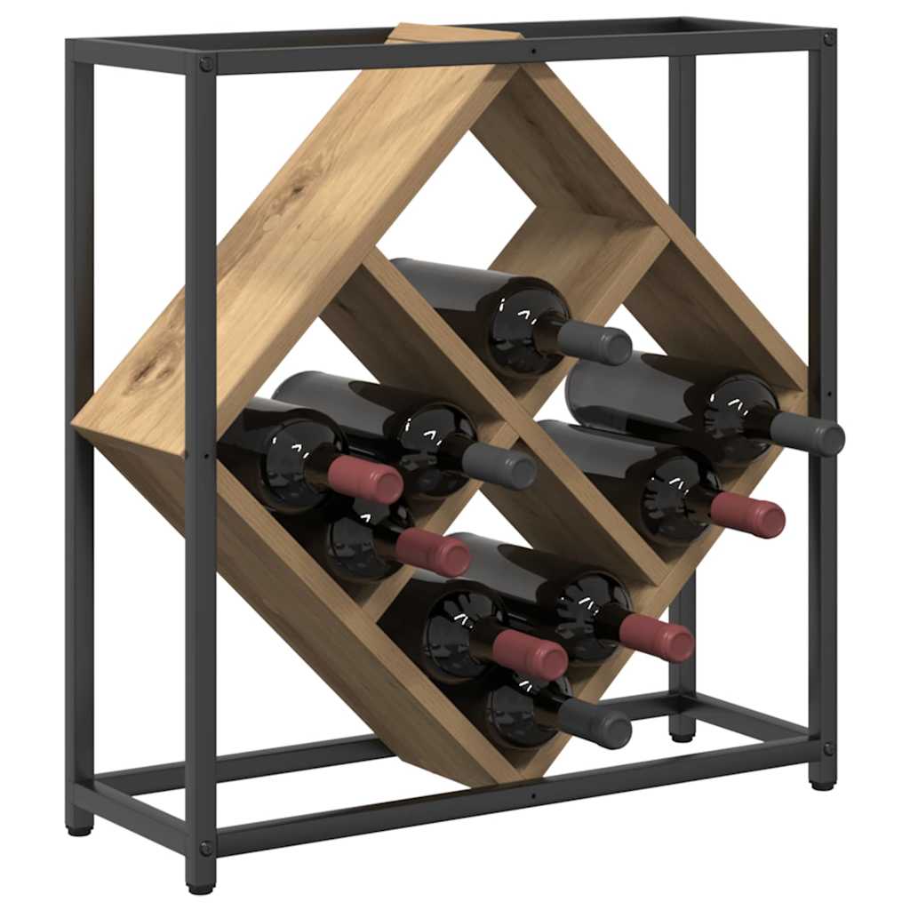 Étagère à vin chêne artisanal 51 x 18 x 52,5 cm - XIOS