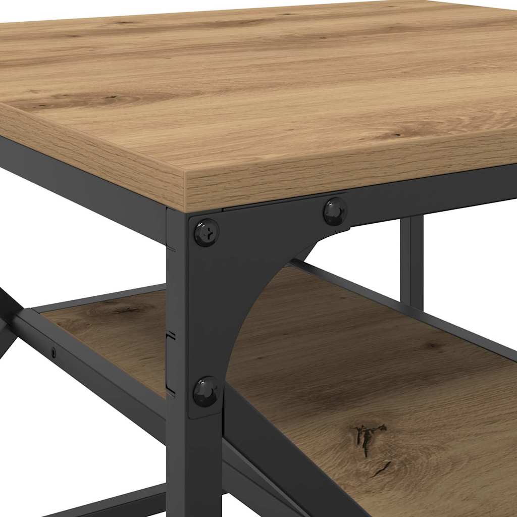 Table basse chêne artisanal 51 x 50 x 40 cm - XIOS