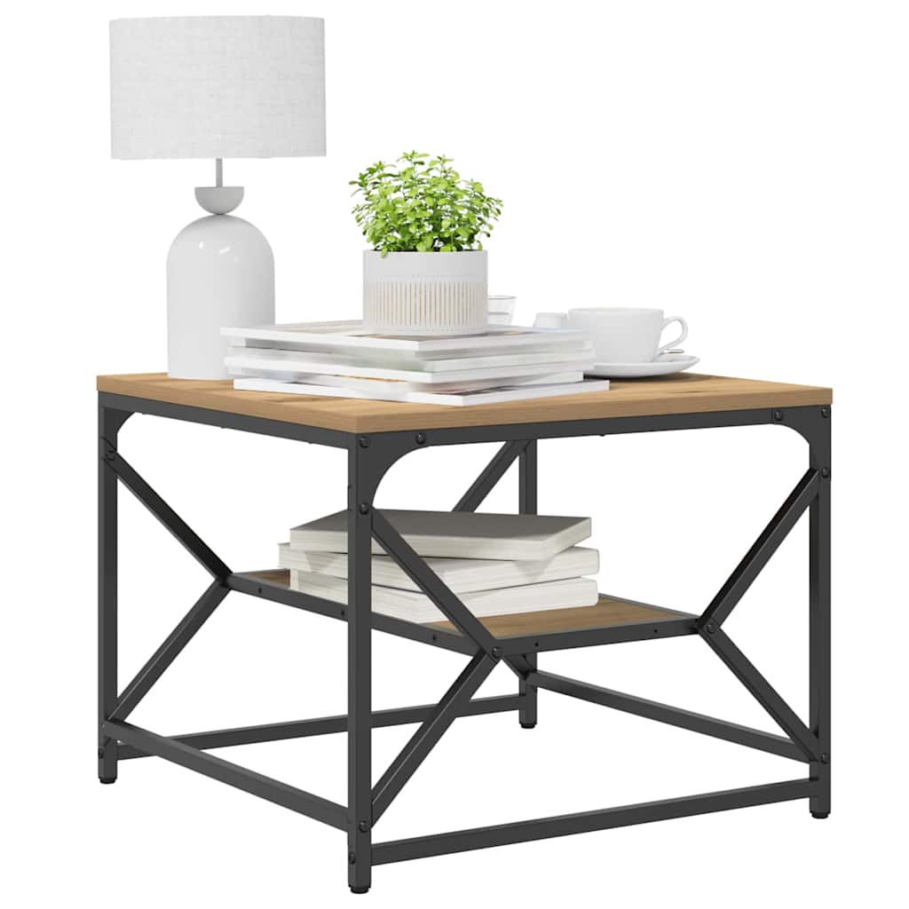 Table basse chêne artisanal 51 x 50 x 40 cm - XIOS