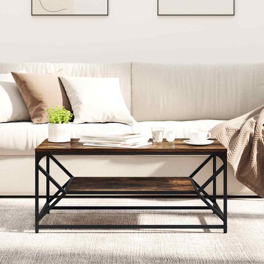 Table basse Chêne fumé 90 x 50 x 40 cm - XIOS