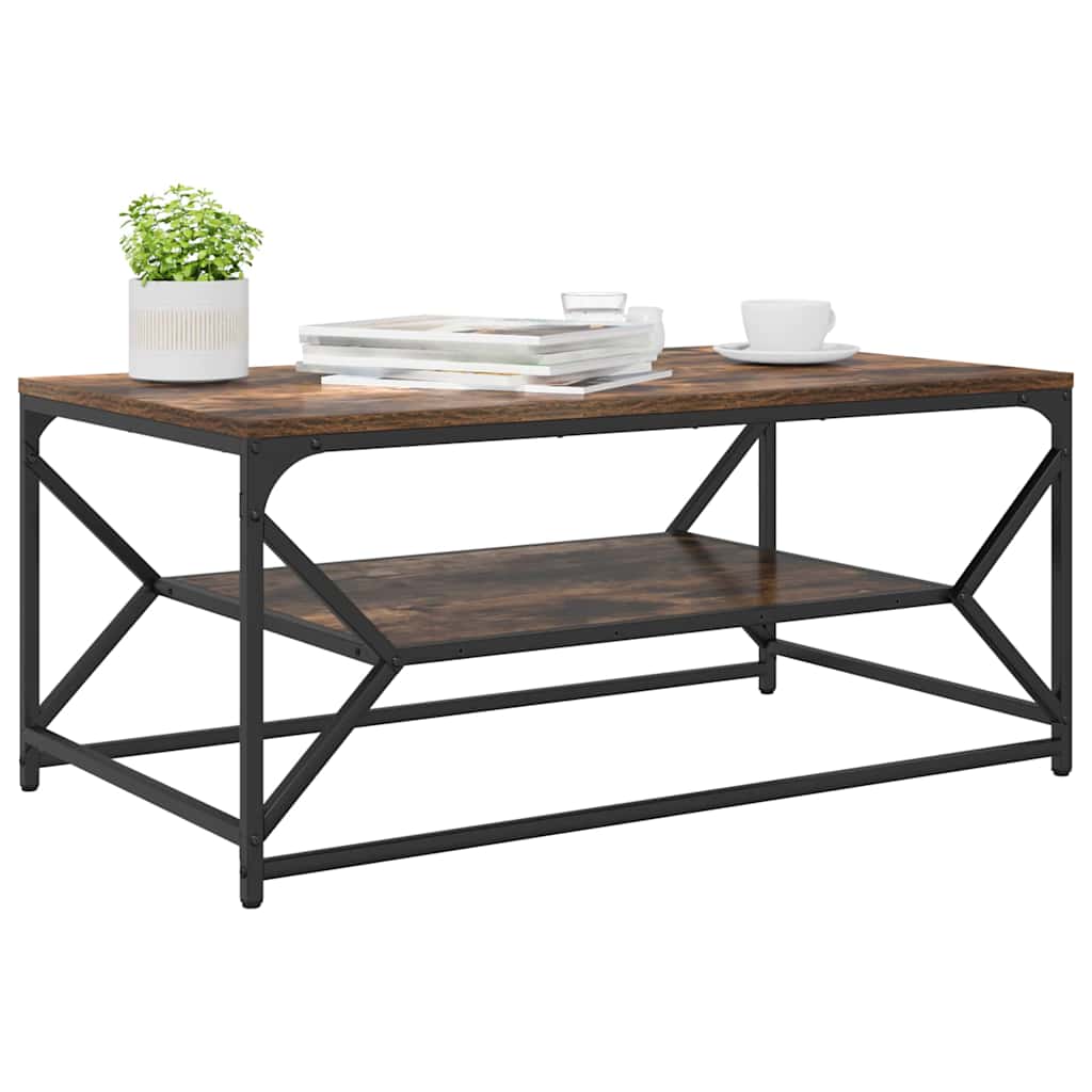 Table basse Chêne fumé 90 x 50 x 40 cm - XIOS