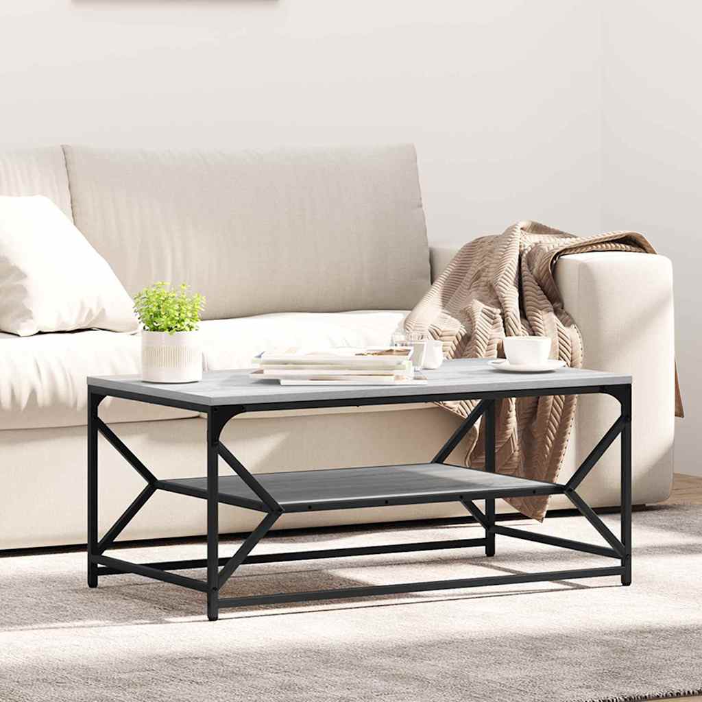 Table basse Gris Sonoma 90 x 50 x 40 cm - XIOS