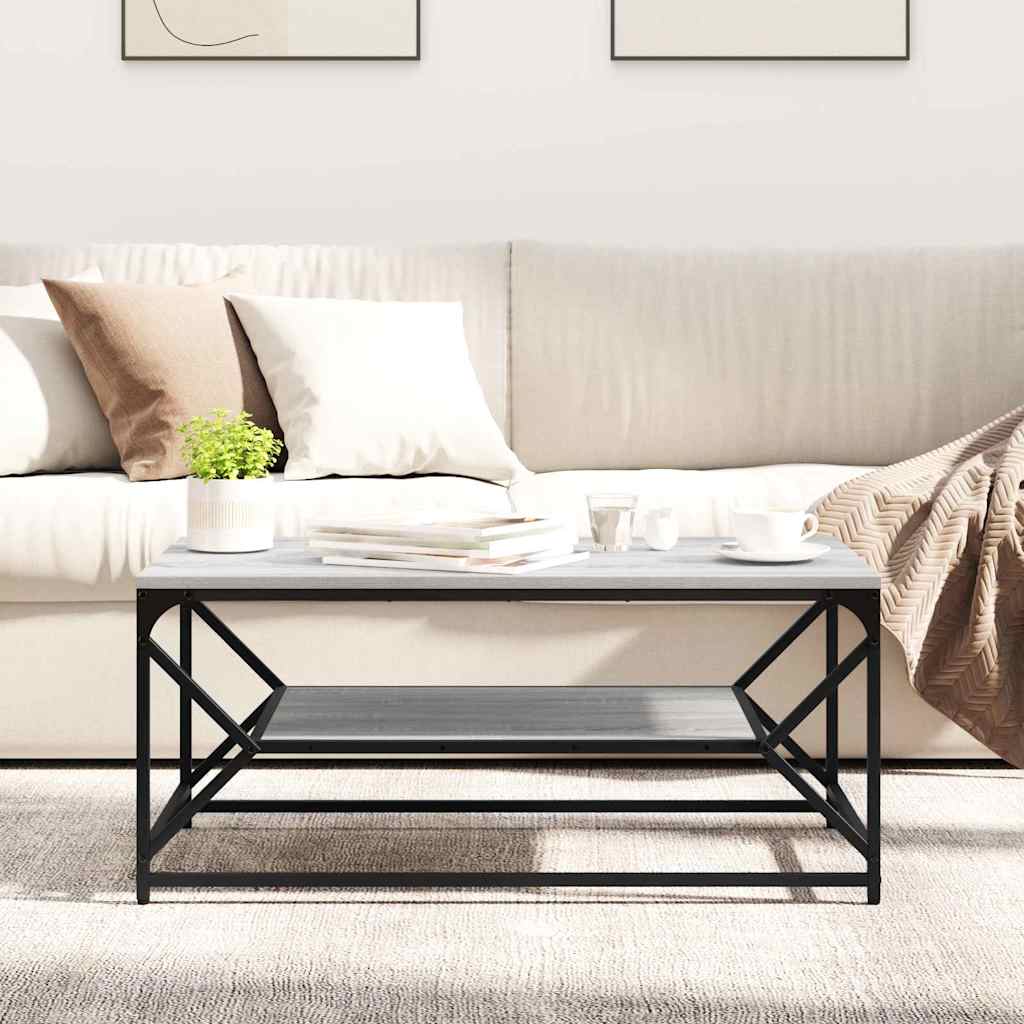 Table basse Gris Sonoma 90 x 50 x 40 cm - XIOS
