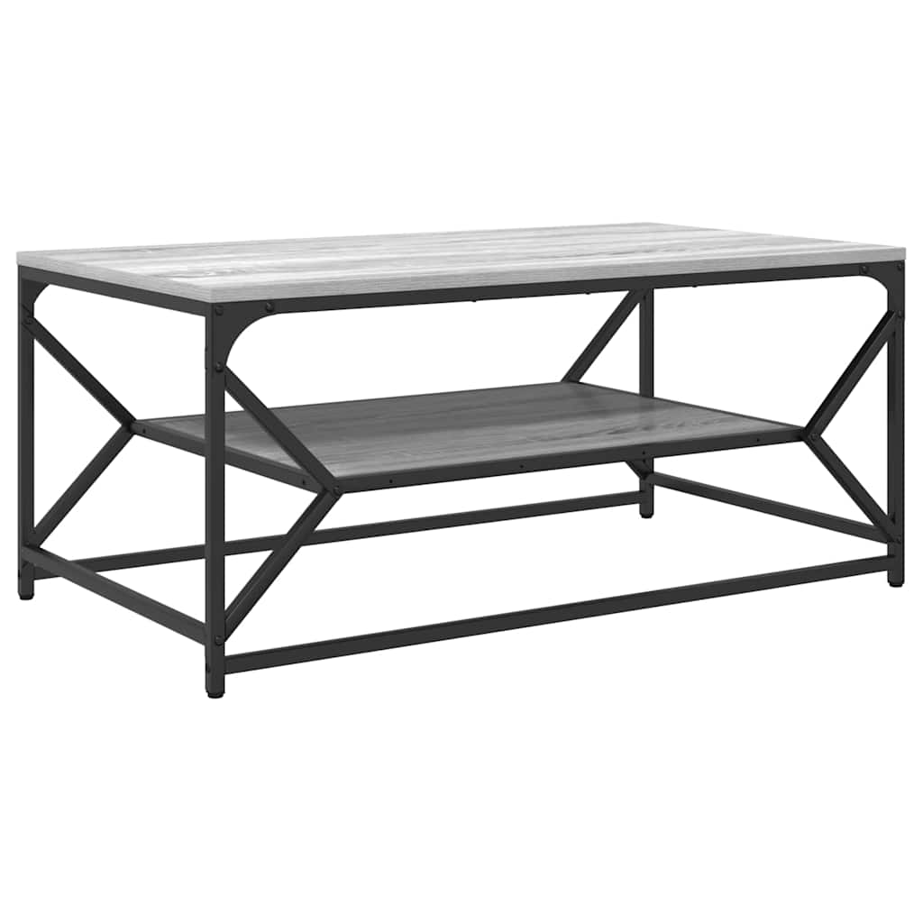 Table basse Gris Sonoma 90 x 50 x 40 cm - XIOS
