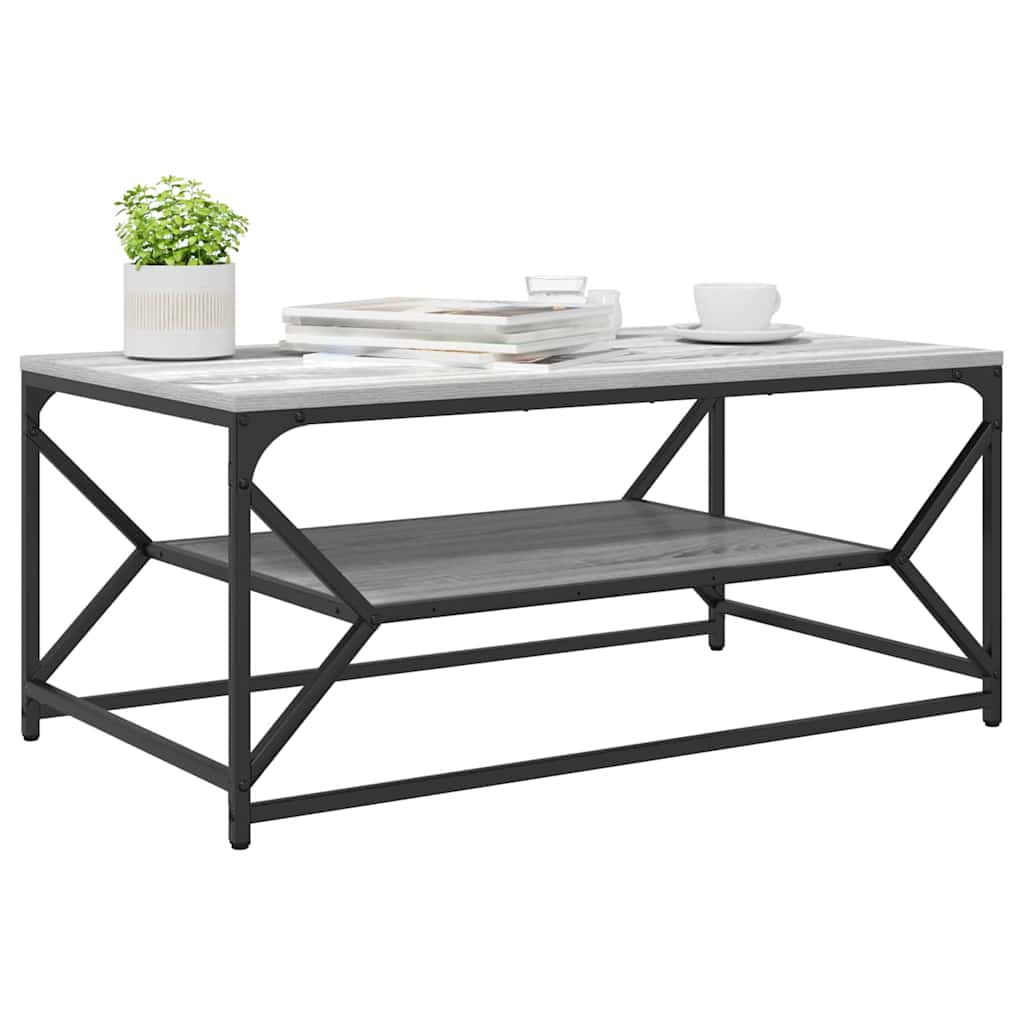 Table basse Gris Sonoma 90 x 50 x 40 cm - XIOS