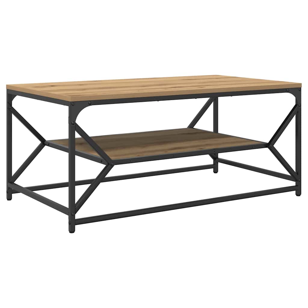 Table basse chêne artisanal 90 x 50 x 40 cm - XIOS