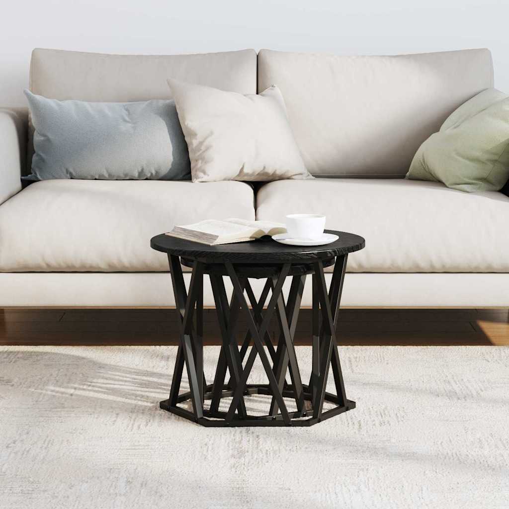 Table d'appoint 2 pcs Chêne noir 50 x 50 x 40 cm - XIOS