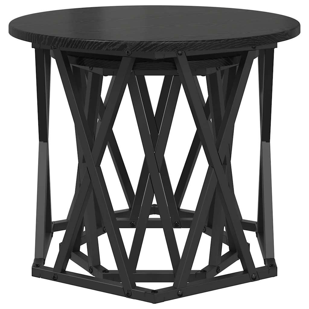 Table d'appoint 2 pcs Chêne noir 50 x 50 x 40 cm - XIOS
