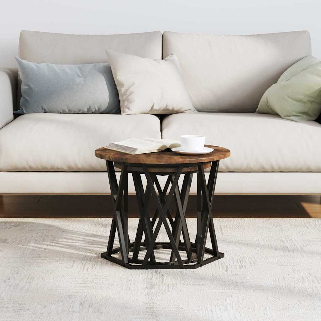 Table d'appoint 2 pcs Chêne fumé 50 x 50 x 40 cm - XIOS