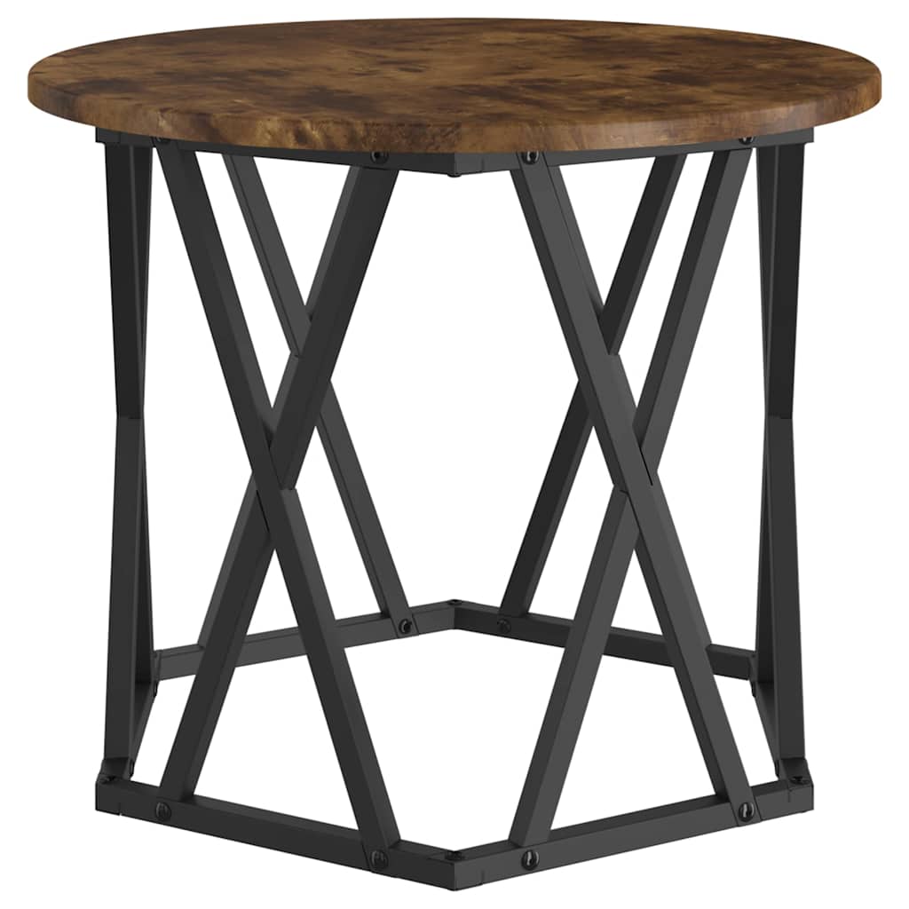 Table d'appoint 2 pcs Chêne fumé 50 x 50 x 40 cm - XIOS