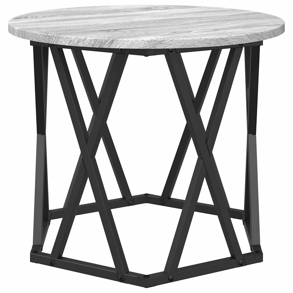 Table d'appoint 2 pc Gris Sonoma 50 x 50 x 40 cm - XIOS