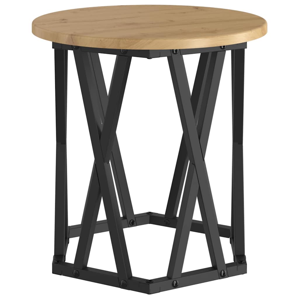 Table d'appoint 2 pcs chêne artisanal 50 x 50 x 40 cm - XIOS