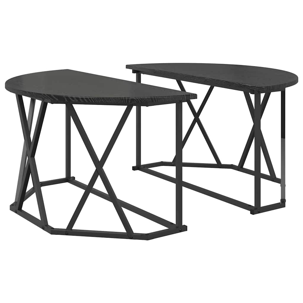 Table basse Chêne noir 80 x 80 x 42 cm - XIOS