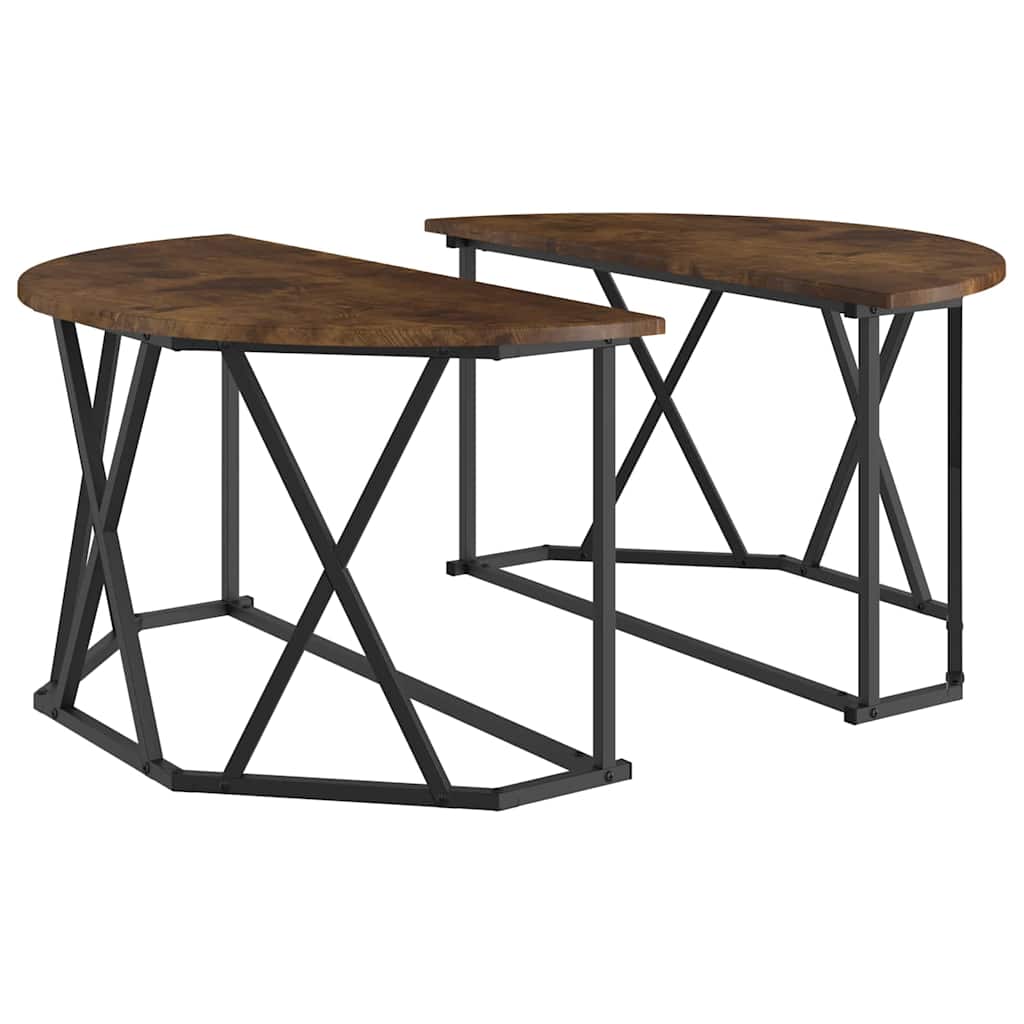 Table basse Chêne fumé 80 x 80 x 42 cm - XIOS