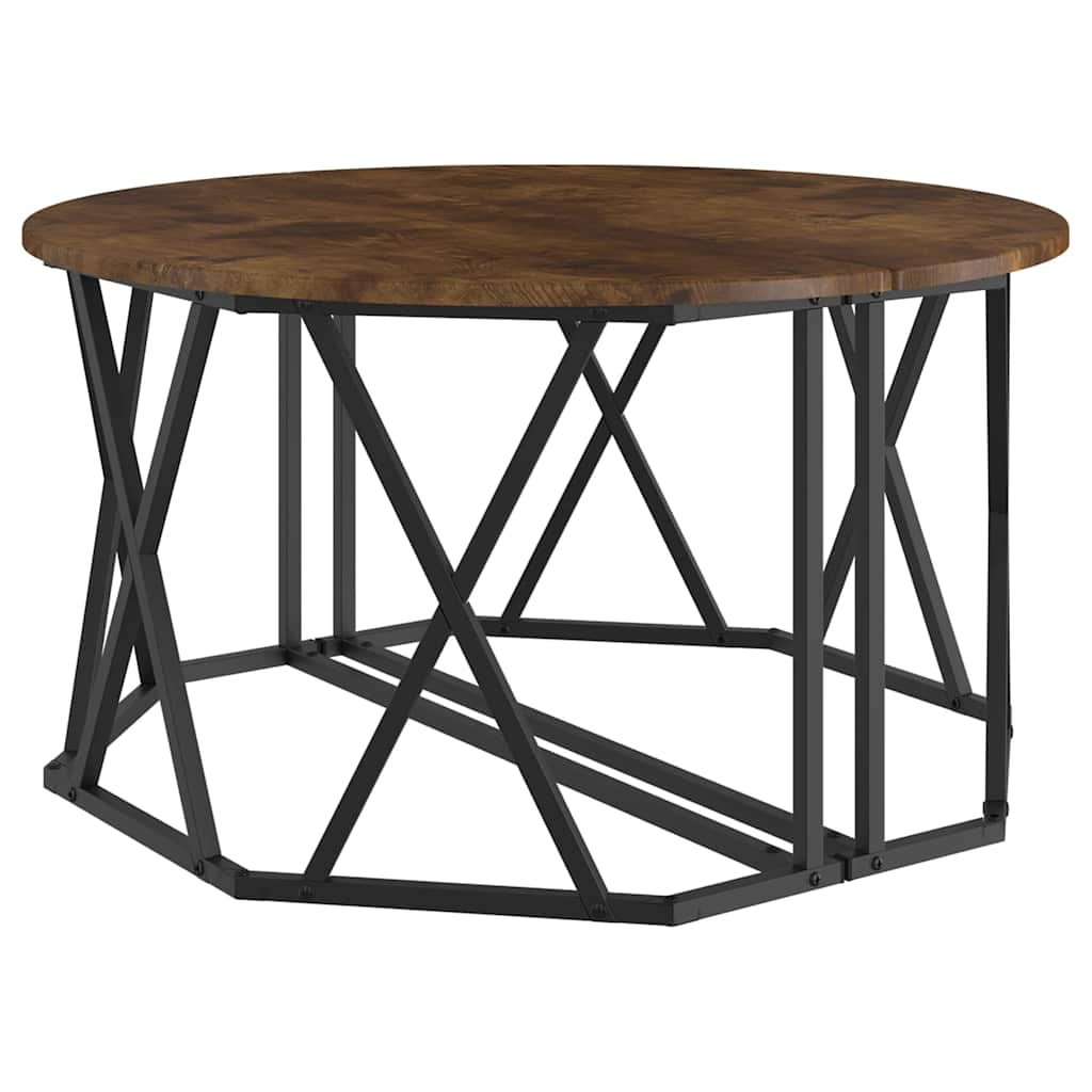 Table basse Chêne fumé 80 x 80 x 42 cm - XIOS