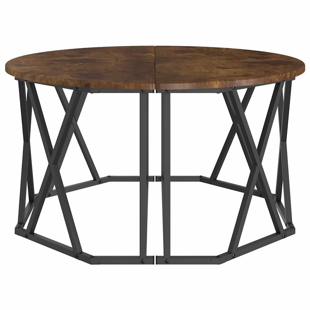 Table basse Chêne fumé 80 x 80 x 42 cm - XIOS