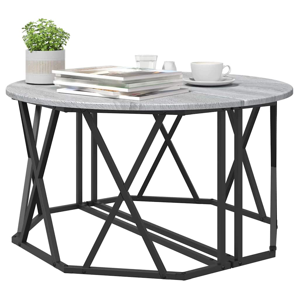 Table basse Sonoma gris 80 x 80 x 42 cm - XIOS