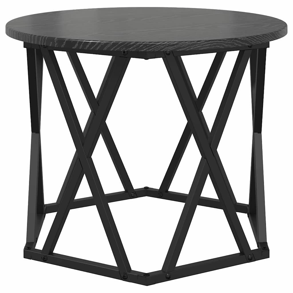 Table d'appoint empilable 3 pcs Chêne noir 53 x 53 x 40 cm - XIOS