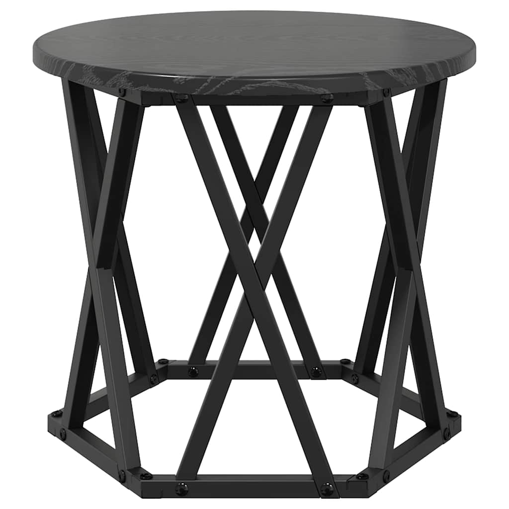 Table d'appoint empilable 3 pcs Chêne noir 53 x 53 x 40 cm - XIOS