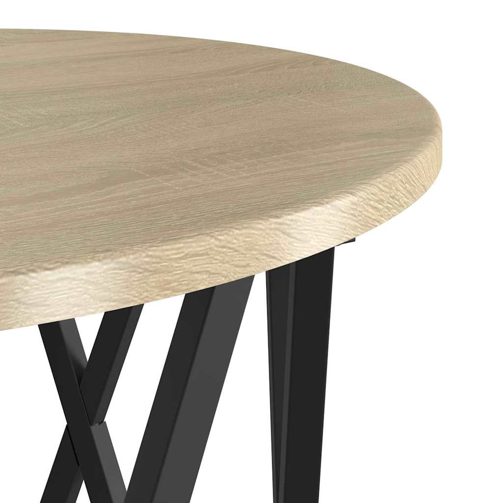 Table d'appoint empilable 3 pcs Chêne Sonoma - XIOS